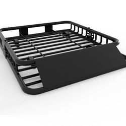 GarveeLife 51 in x 36 in Universal Roof Rack Basket, 200 LBS Capacity Rooftop Cargo Carrier Basket, Heavy Duty Luggage Holder Rack for SUVs, Trucks, V