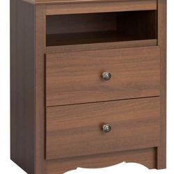 Sonoma Nightstand with Open Shelf, Cherry