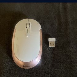 Iclever Rose Gold Gaming Mouse Wireless In Excellent Condition