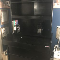 Child craft dresser with hutch and desk