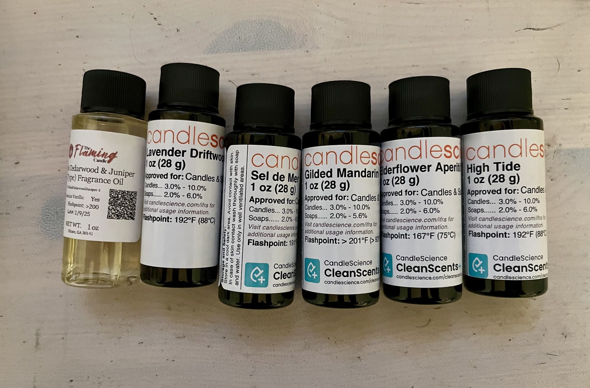 Lot Of Candle Fragrance Oils And Wicks