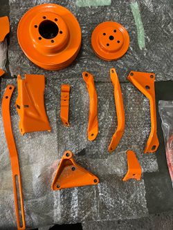 Big Block motor parts powdered coated