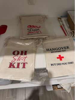 Hangover kit bags
