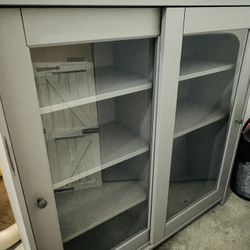 Modern Sideboard With Glass Doors 