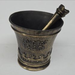 Bronze Mortar and Pestle Edict of 1240 Frederick II