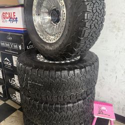 Vendo Rines Nuevos 17x9 De Ancho De 5-127 Lugs Con Llantas 315/70/R17 Bfgoodrich Por $950 🚀🇺🇸☎️