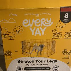 Dog Playpen With Box - Like New 