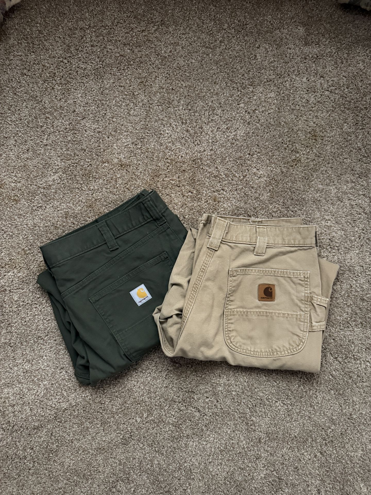 Carhartt pants olive & khaki