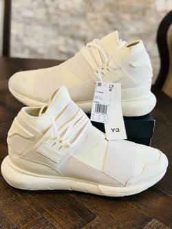Adidas Y-3 Qasa High Off-White Cream Sneakers IF5504 Size 12 Brand New w/ Tags