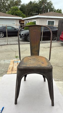 Old metal chair