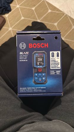 Bosch - BLAZE 165 ft. Dual Power Battery Laser Distance Tape Measuring Tool w/ Color Screen & Measurement Rounding