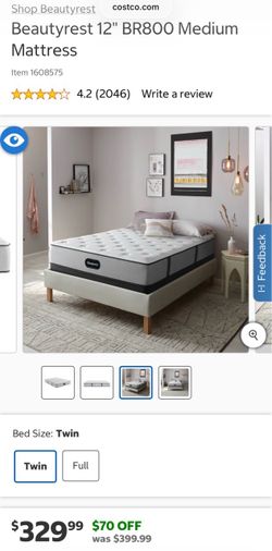 Beautyrest 12" BR800 Medium Mattress