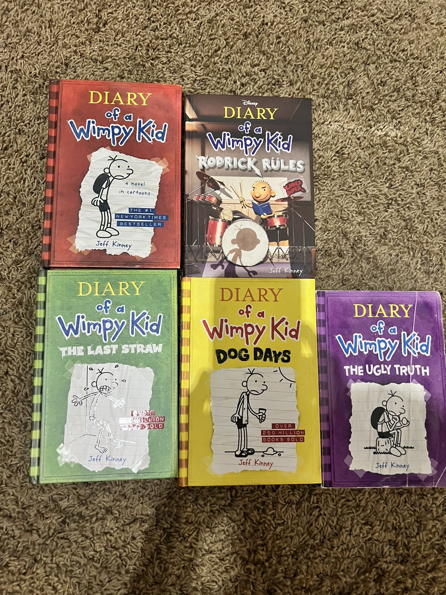 First 5 Diary Of A Wimpy Kid Books