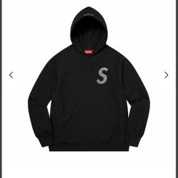 Supreme Swarovski S Logo Hoodie L