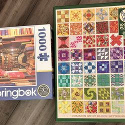 Two new 1000 piece jigsaw puzzles