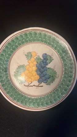 Vintage Majolica Decorative Plate
