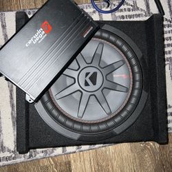 Kicker Subwoofer With Amp