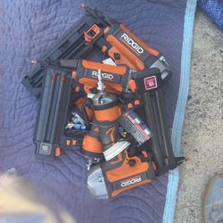 3 Rigid Brad Nailers Never Used