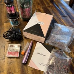 Acrylic Powder, Monomer, Drill Set Nails