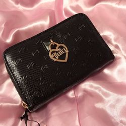 JUICY COUTURE Glossy Liquorice Bifold Wallet