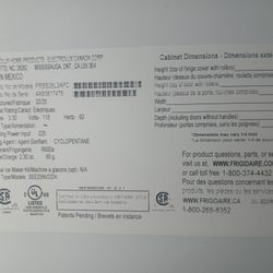 Frigidaire  Brand New 