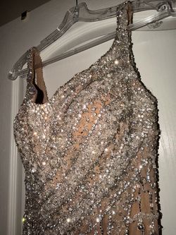Custom-made Maxi dress beaded