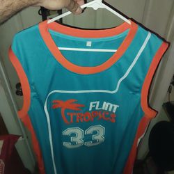 Brand New Never Worn Size 2xl Jackie Moon Flint Tropics Away Game  Sewn On Patches Jersey
