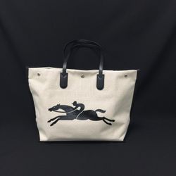 Longchamp Large Canvas Tote Shoulder Bag Travel Bags
