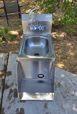 Commercial Stainless Steel Underbar Hand Sink - NSF Certified