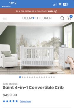 Delta Children babyGap Charlie 6-in-1 Convertible Crib -