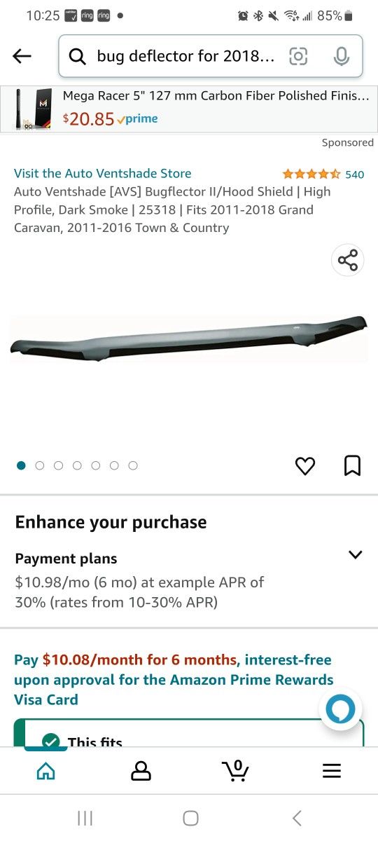 Bug Deflector For Dodge Grand Caravan