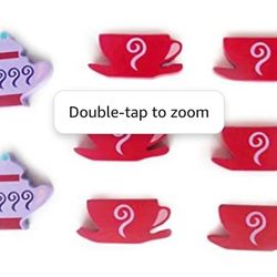 Children's Teacup and Teapot Tea-Set Dresser Drawer Knobs Set of 8

