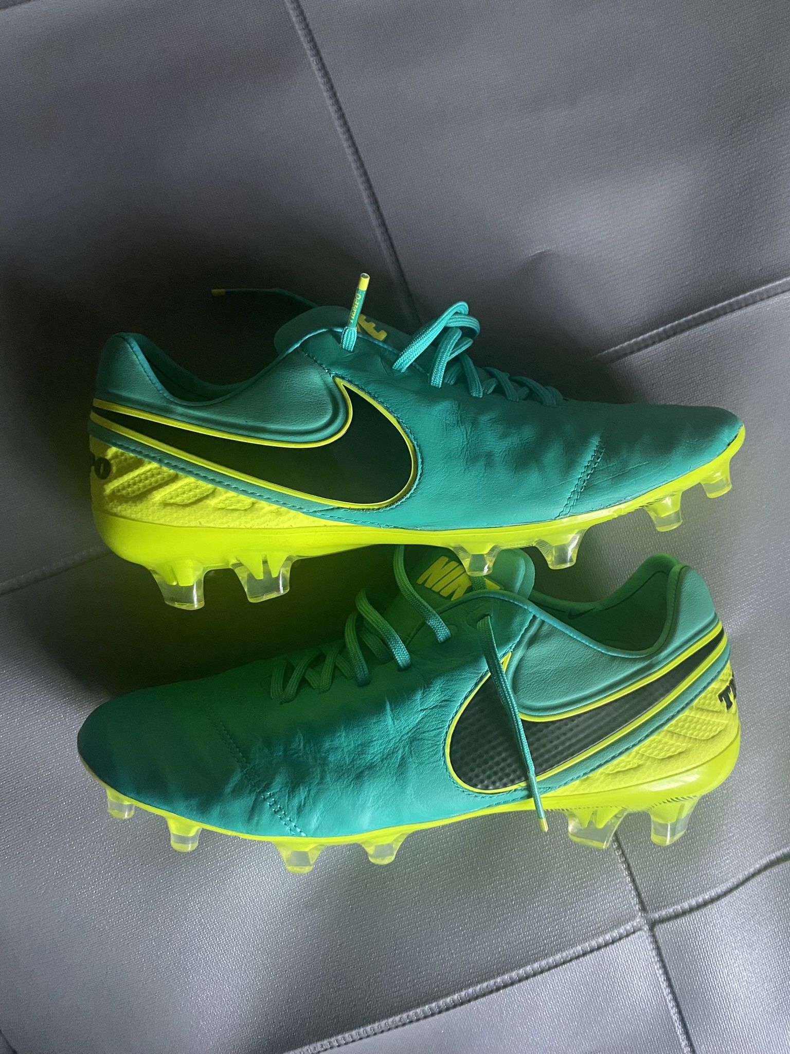 Nike Tiempo Legend 6 FG ‘Clear Jade Volt’ Football Cleats #soccer