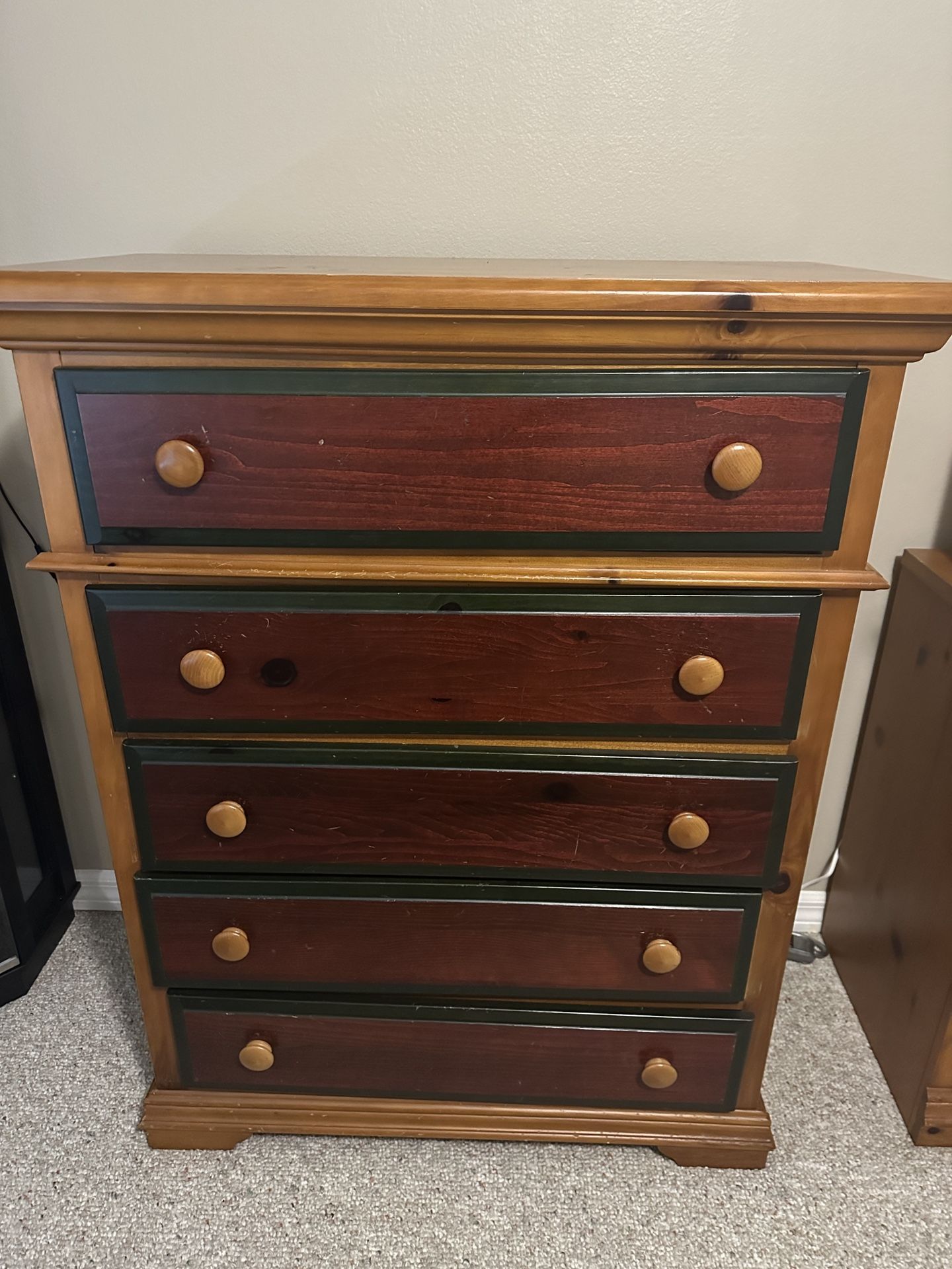 Pure Wood Bedroom Set With Mattress