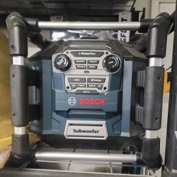 Bosch Radio, Battery And Charger 