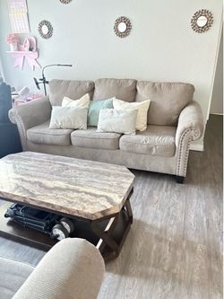 Sofa and table