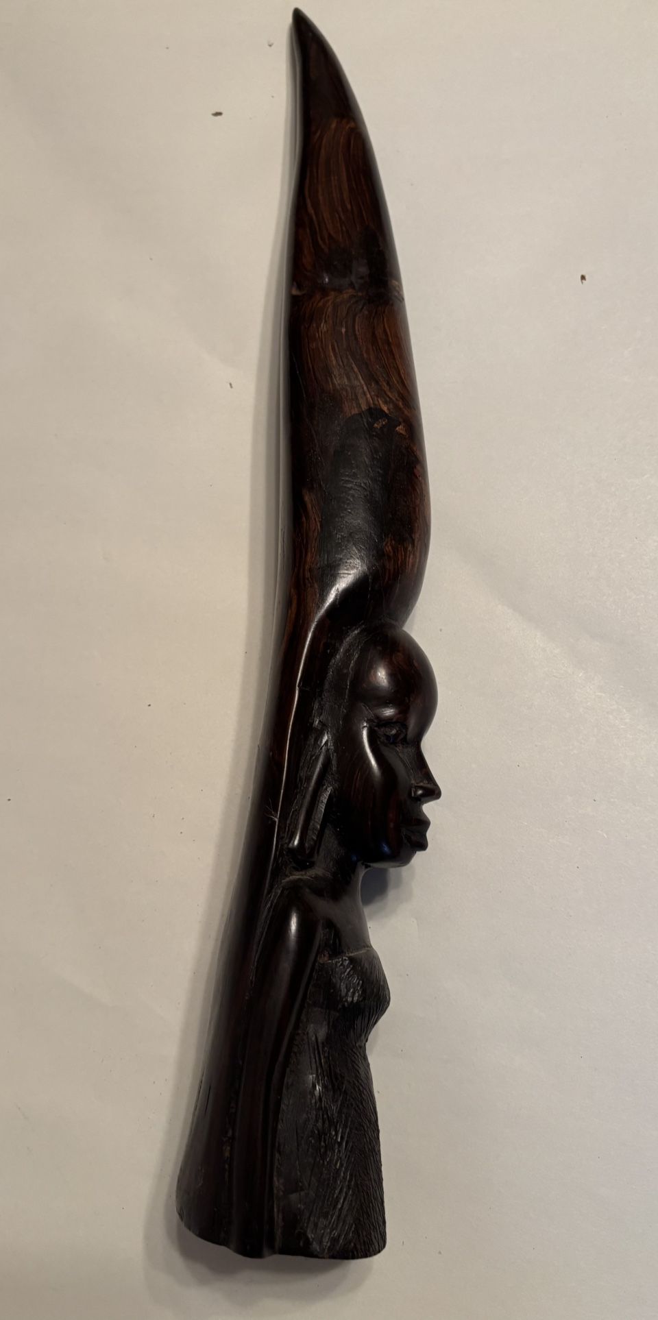 Vintage Hand Carved Ebony/Ironwood Kenyan Maasai Woman