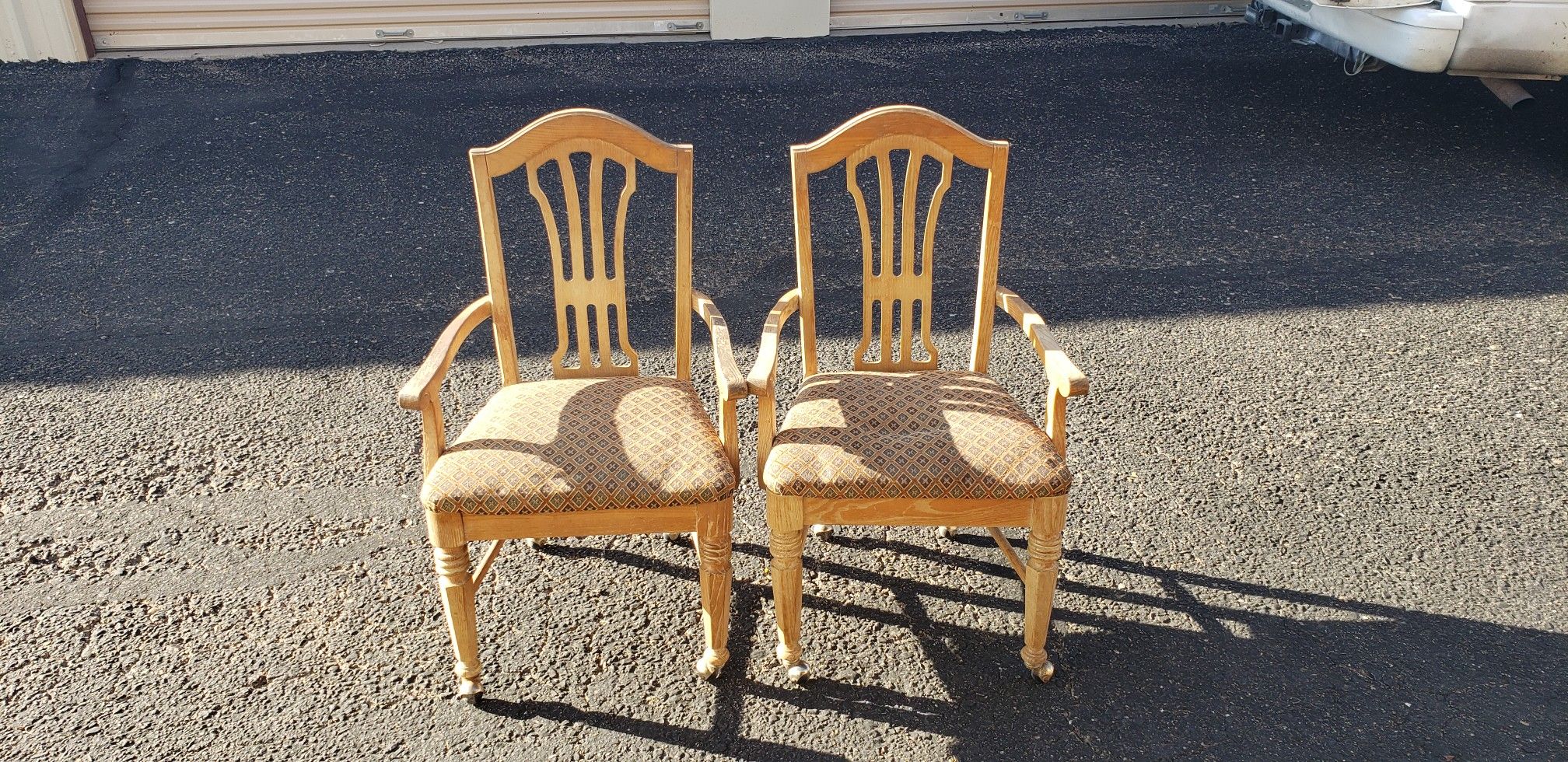 Antique project arm chairs