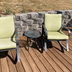 3 Pc Rocking chair Bistro Set