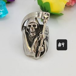 La Santa Muerte Stainless Steel Rings #9 #11 #10 
