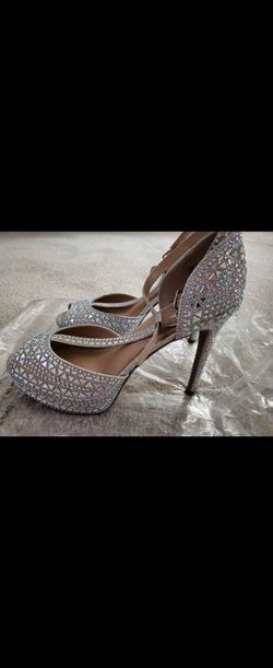 Crystal Rhinestone Platform Stiletto Heels
