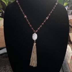 Stone Hanging Necklace. $ 15.00