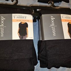 Womens Size Large Black Perfect Legging T-Shirt