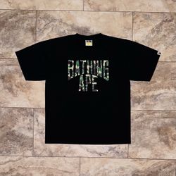 2025 BAPE ABC Camo NYC Logo Tee Black/Green Size Large