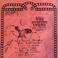 Vintage 1985 Comedy Store Hollywood flyer.