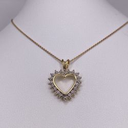 Ross Simons 925 Good Tone Heart Necklace 