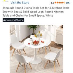 Table and Chair Set- 32" Top And 30" Tall