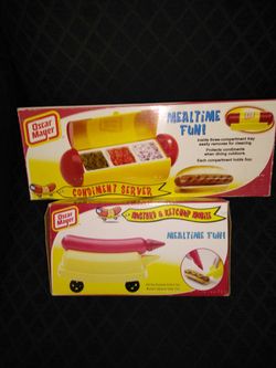 COMDEMENT TRAY & KETCHUP& MUSTARD DESPENCERS