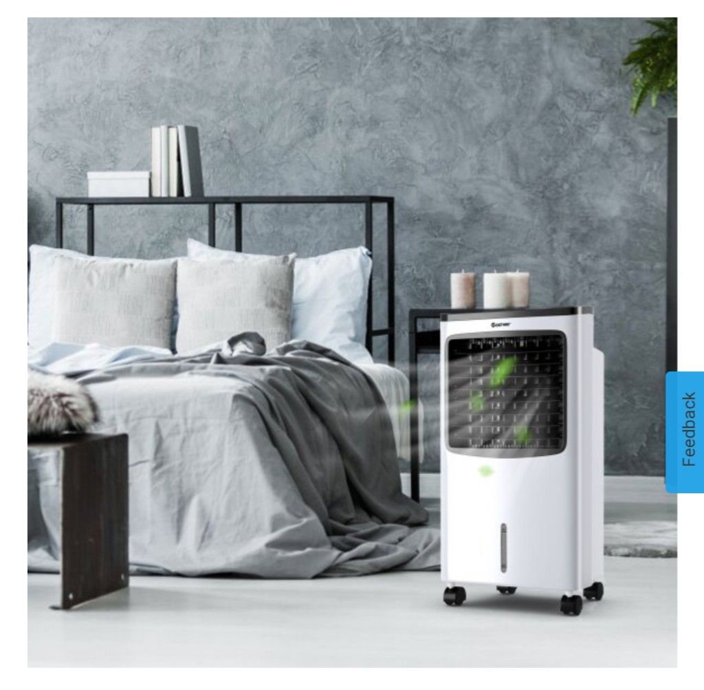 Portable Air Conditioner Cooler Fan Filter Humidify Anion W / Remote Control