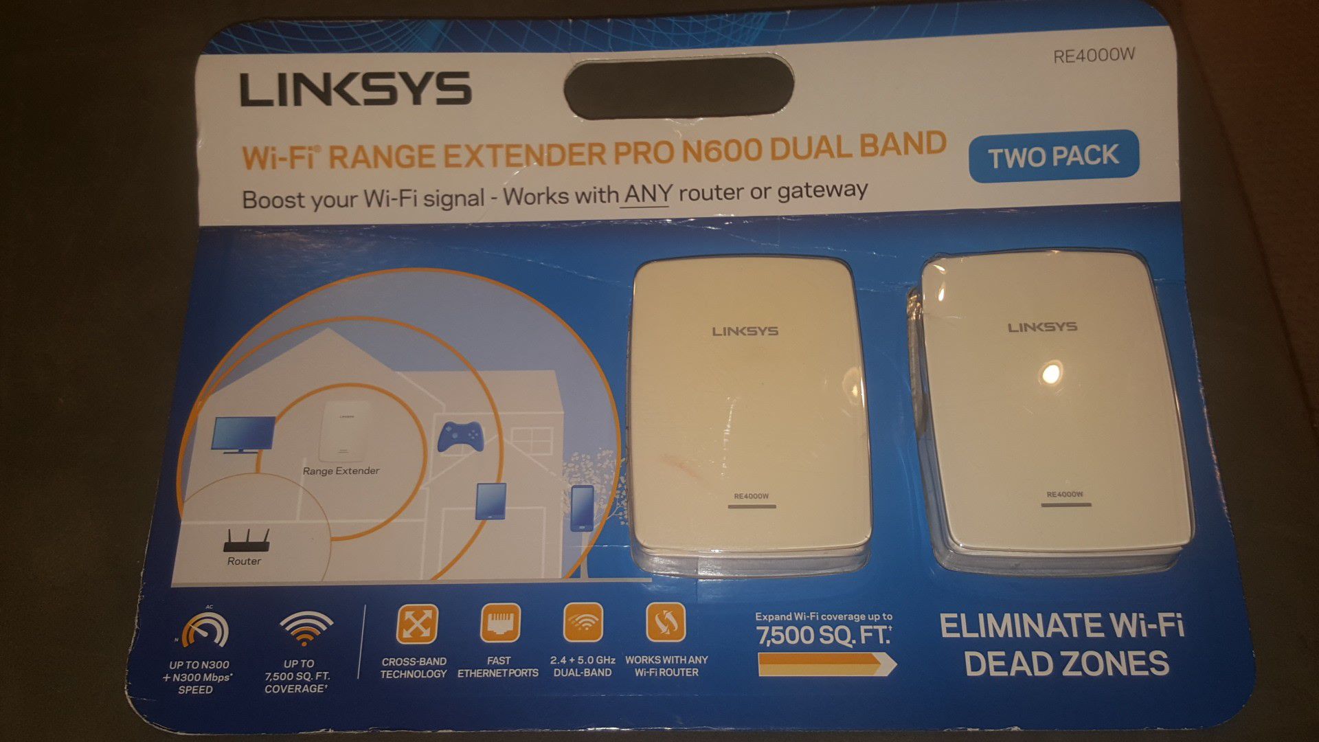 Linksys RE4000W 2 pack